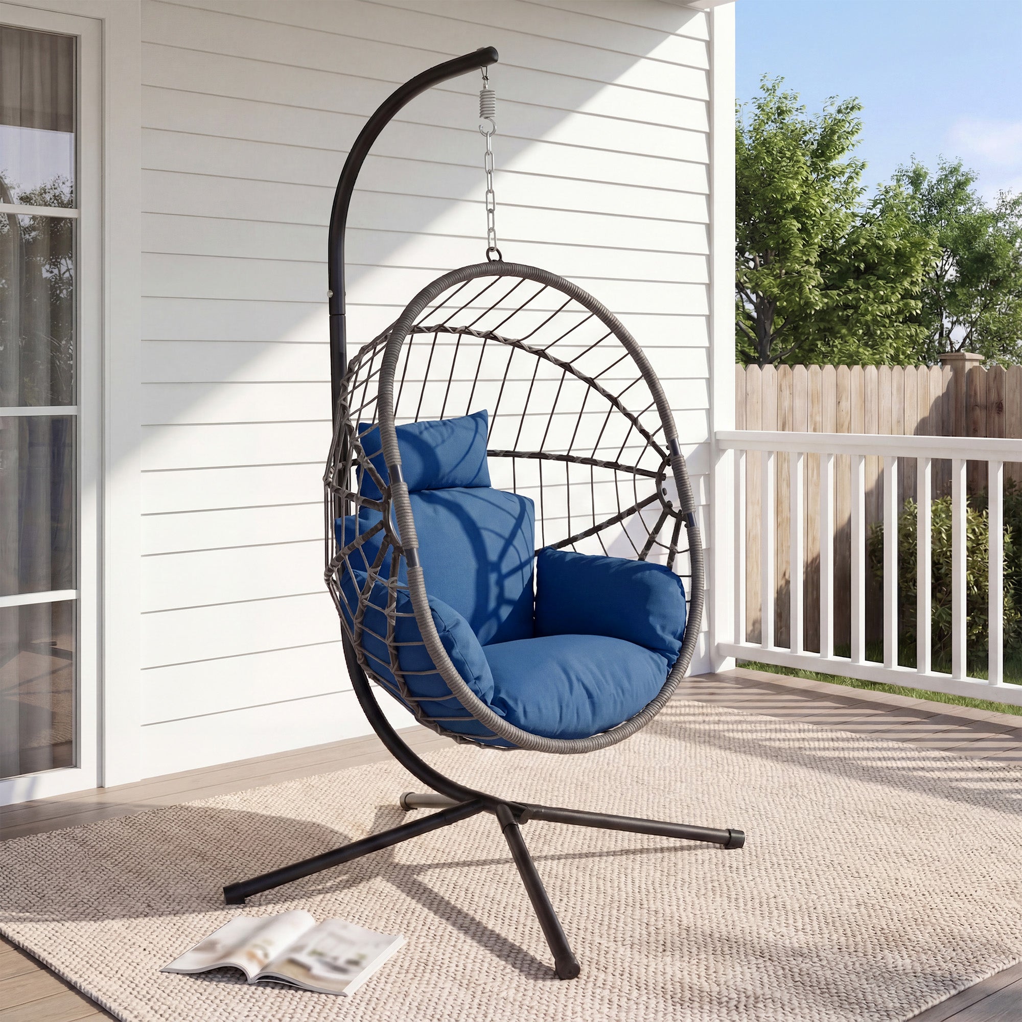 Hanging Egg Chair with Stand