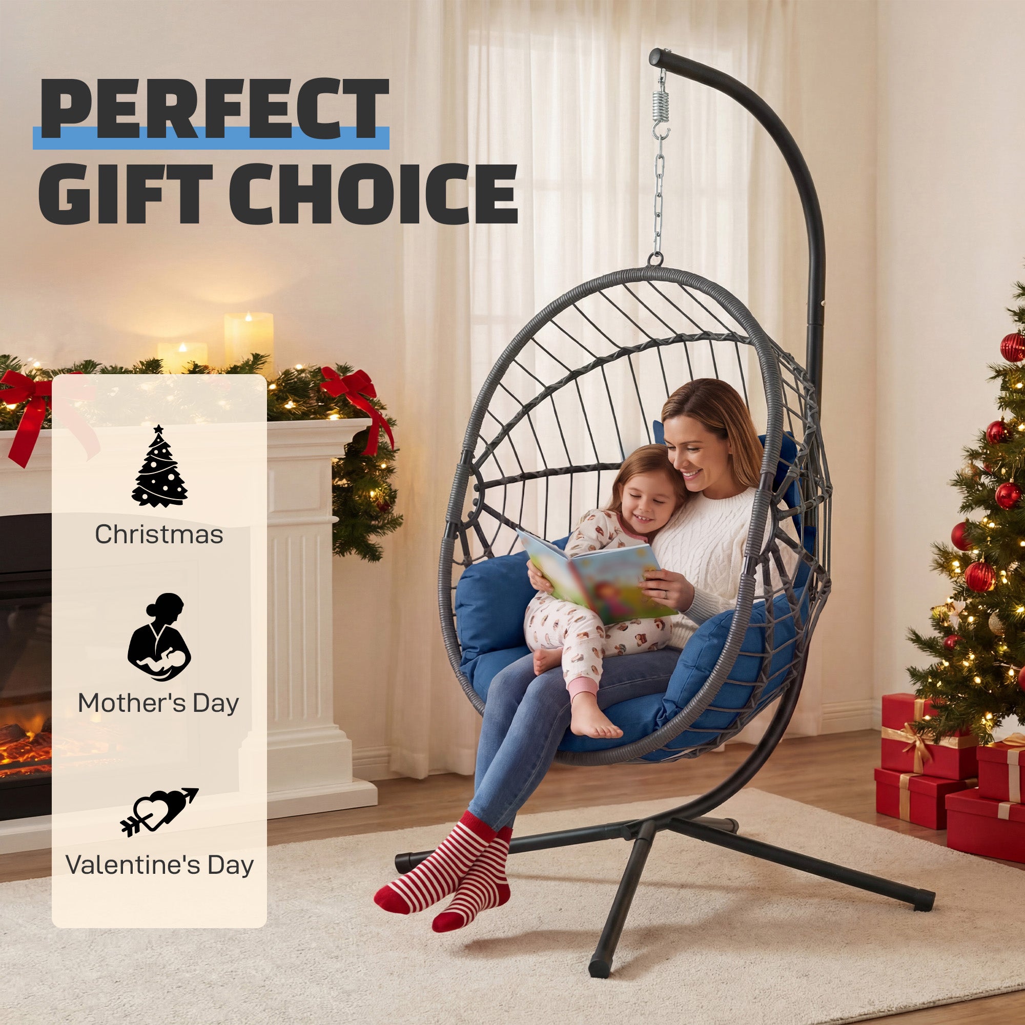 Hanging Egg Chair with Stand