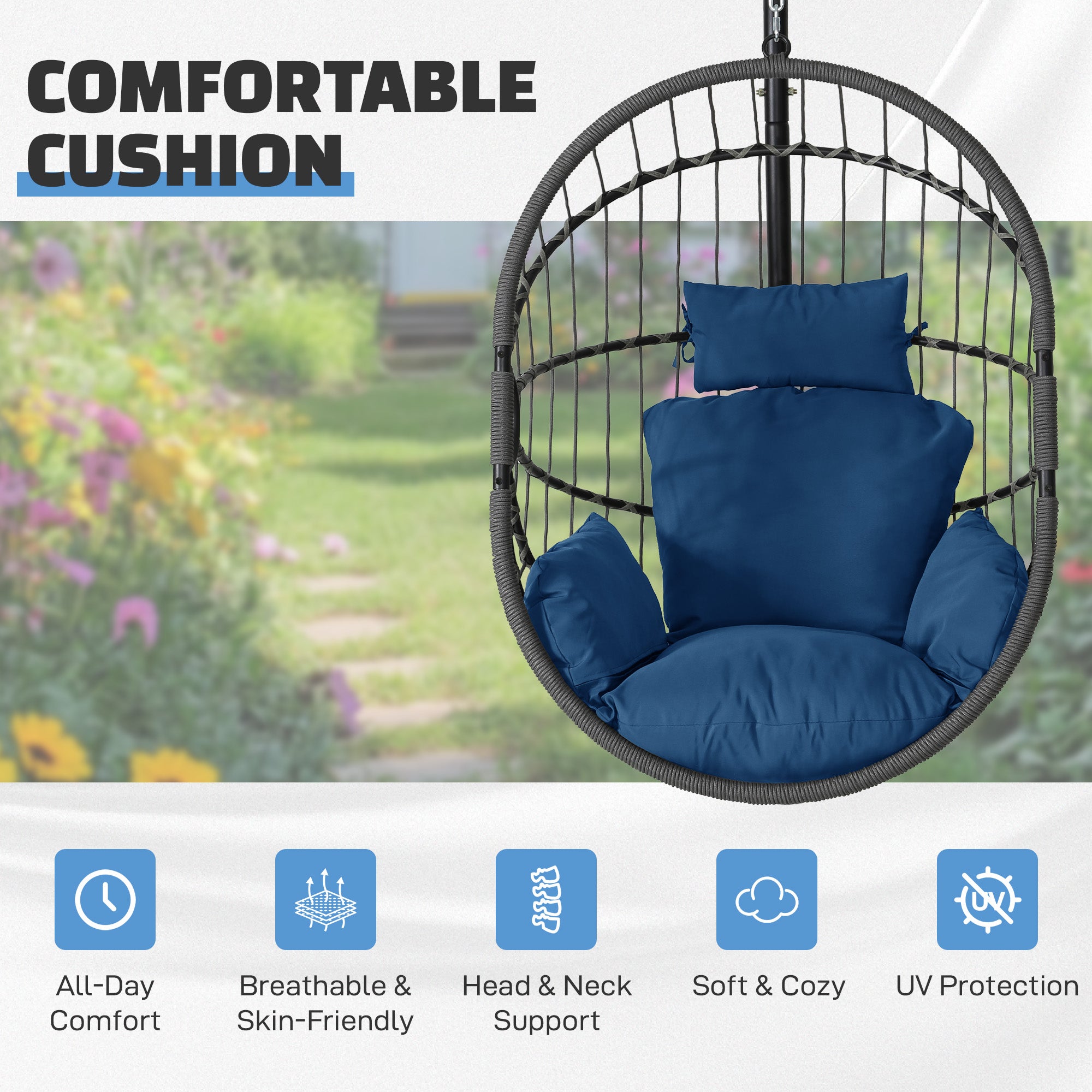 Hanging Egg Chair with Stand