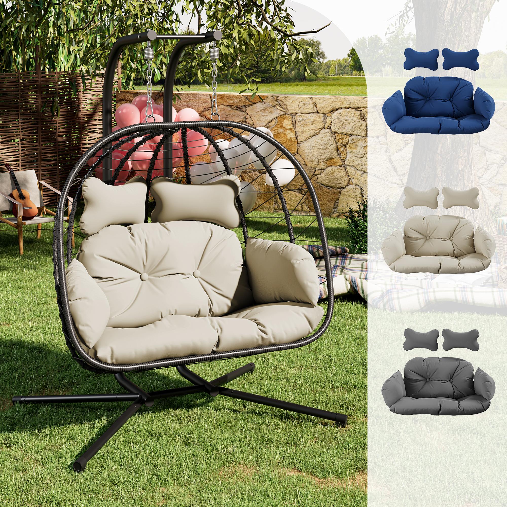 Double Egg Chair Cushion Replacement (Only Cushion)